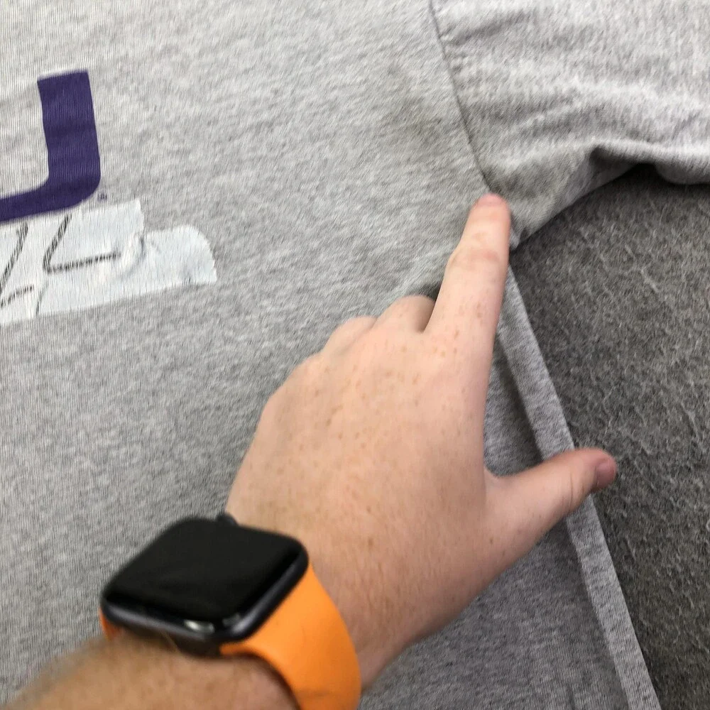 Vintage LSU Tigers Shirt Mens Medium Gray NCAA Football Nike Property Of